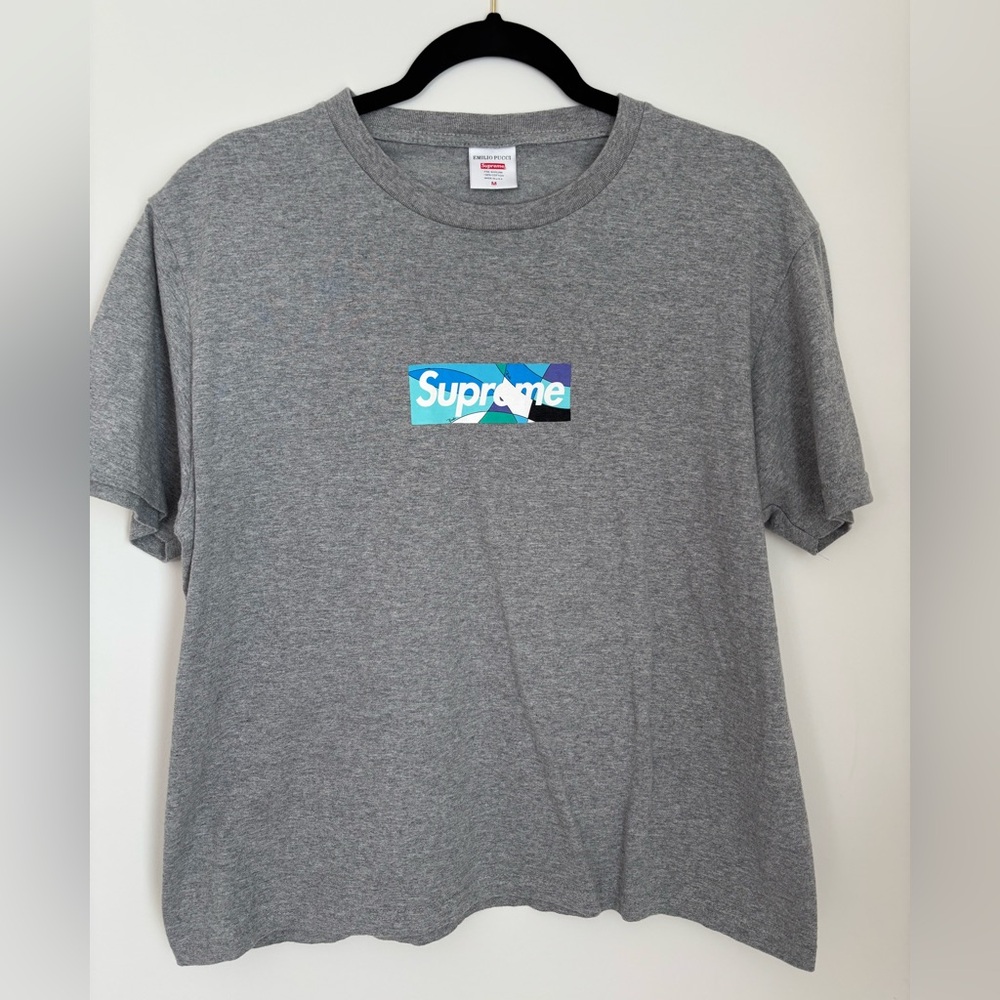 Emilio Pucci x Supreme Gray Crewneck Tee